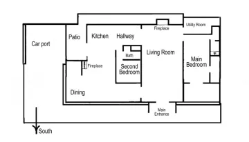 map outline of the house